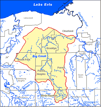 Watershed map