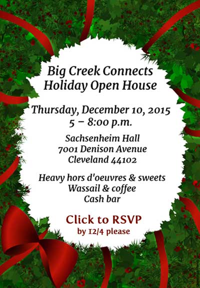 Holiday Party Thurs., Dec. 10 5-8pm at the Sachsenheim