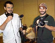 Filmmakers capture footage for a documentary on the Cuyahoga River